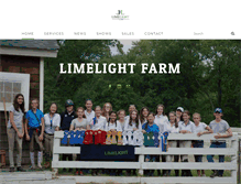 Tablet Screenshot of limelightfarm.com